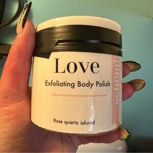 Rose quartz whipped body scrub